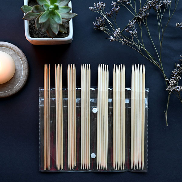 Sukkapuikkosetti Bamboo 20cm KnitPro