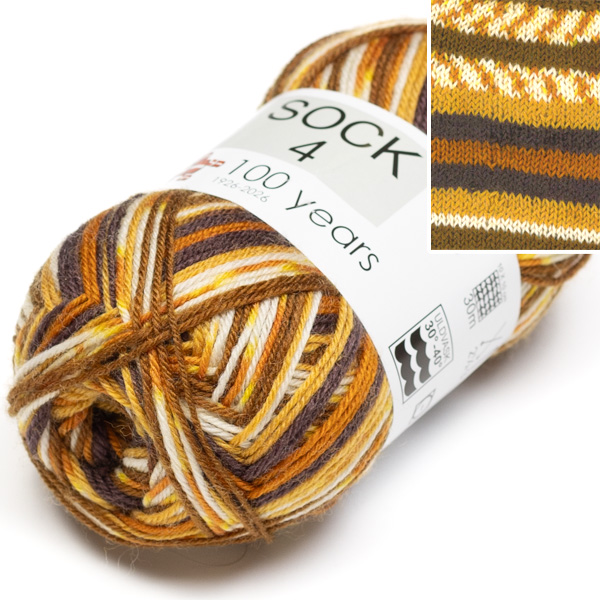 Hjerte Sock 4 Print 50g 5039 Hjertegarn