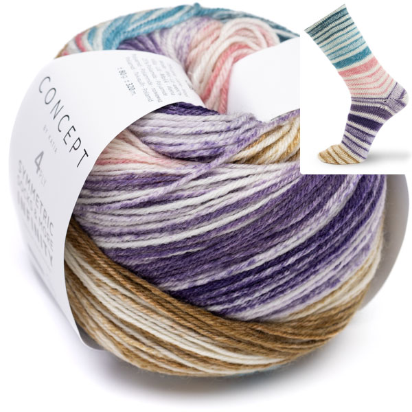 Infinity Symmetric Socks 93 80g Katia