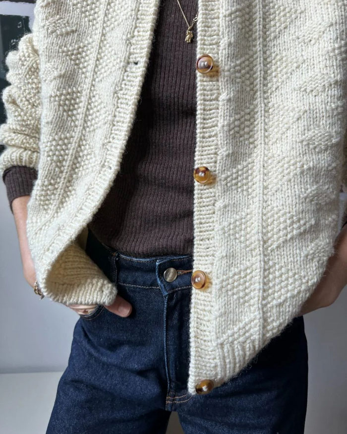 Esther Cardigan ohje PetiteKnit