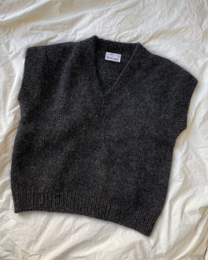 Weekend Slipover V-neck ohje PetiteKnit