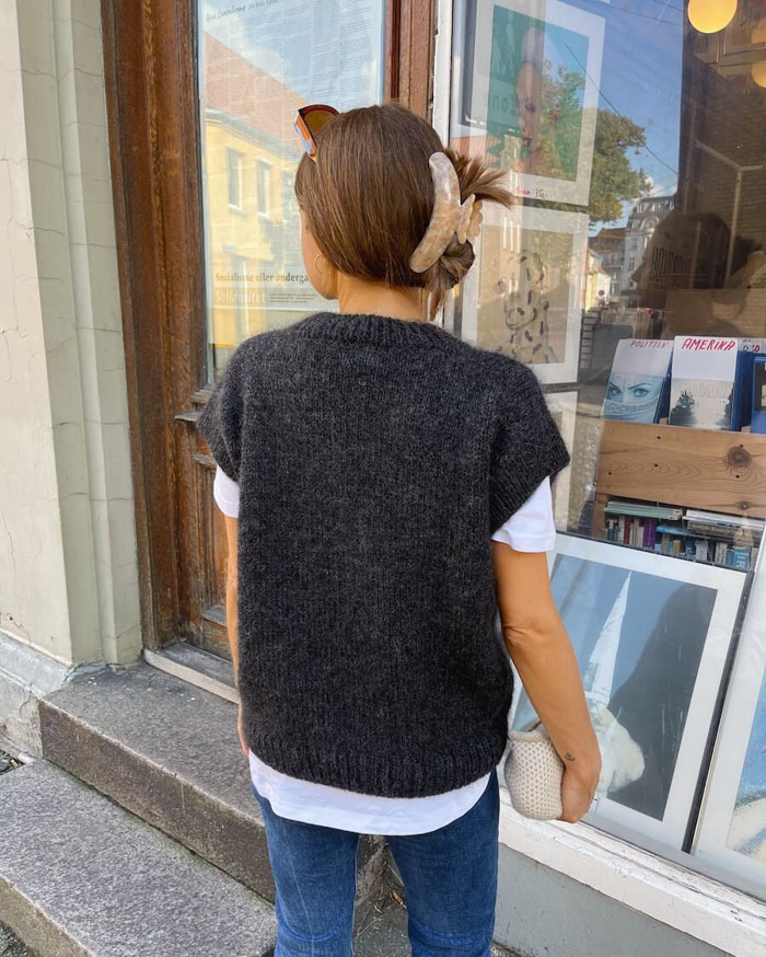 Weekend Slipover V-neck ohje PetiteKnit