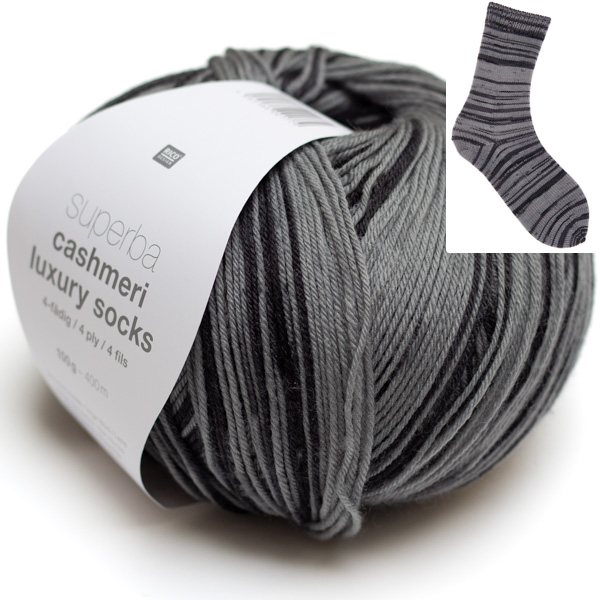 Superba Cashmeri Luxury Socks 100g 012 Rico