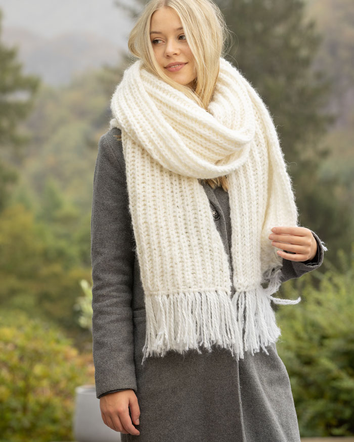 Patenttineulehuivi | Hobbygarn + Alpaca Maya
