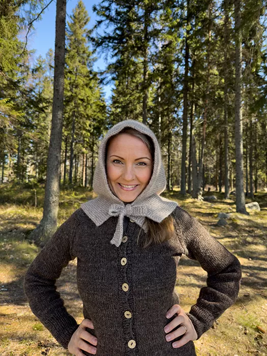 Lees Huva med rosett | Alpaca Bris