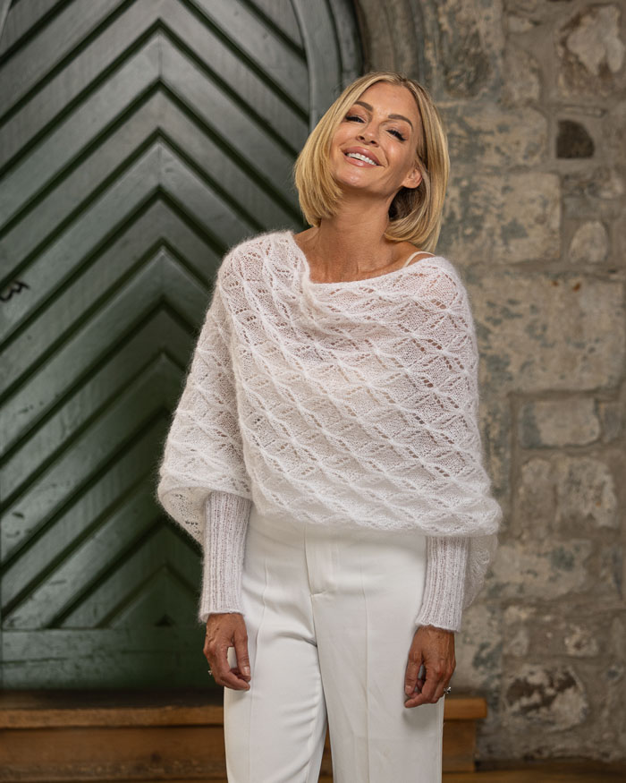 Kietaisupitsihuivi hihoilla Blege | Kid-Silk