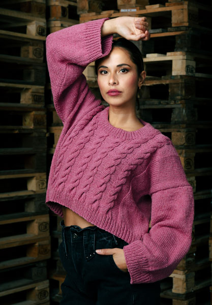 Palmikkopaita Elvira | New Life Wool