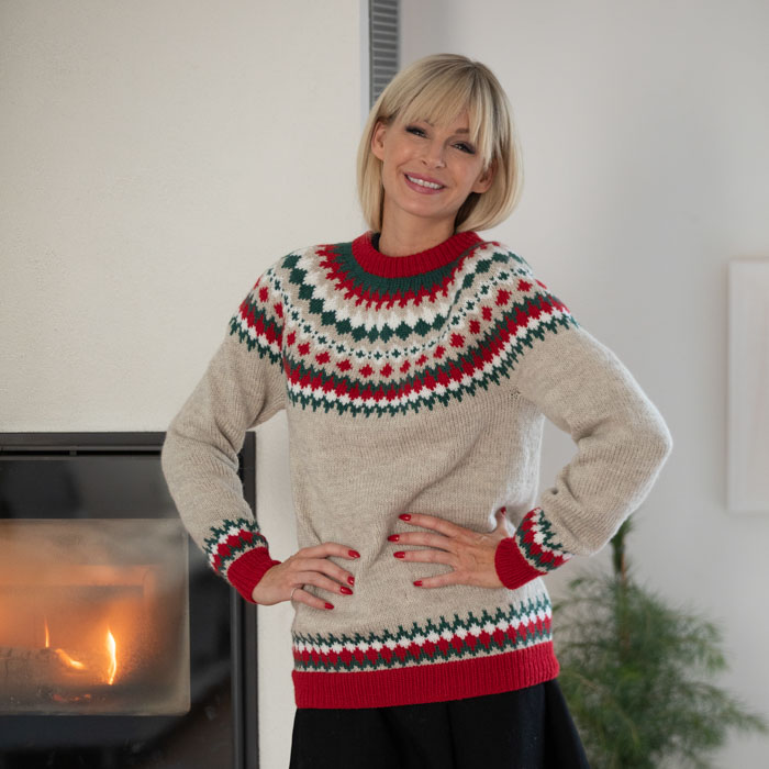Jouluneulepaita Nellik | Eco Highland Wool