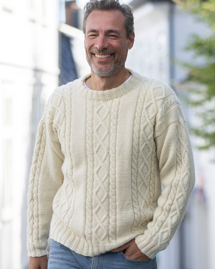 Palmikkoneulepaita Snorre | Viking Wool