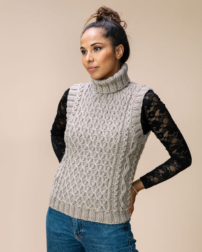 Palmikkoliivi Julie | Nanoq wool