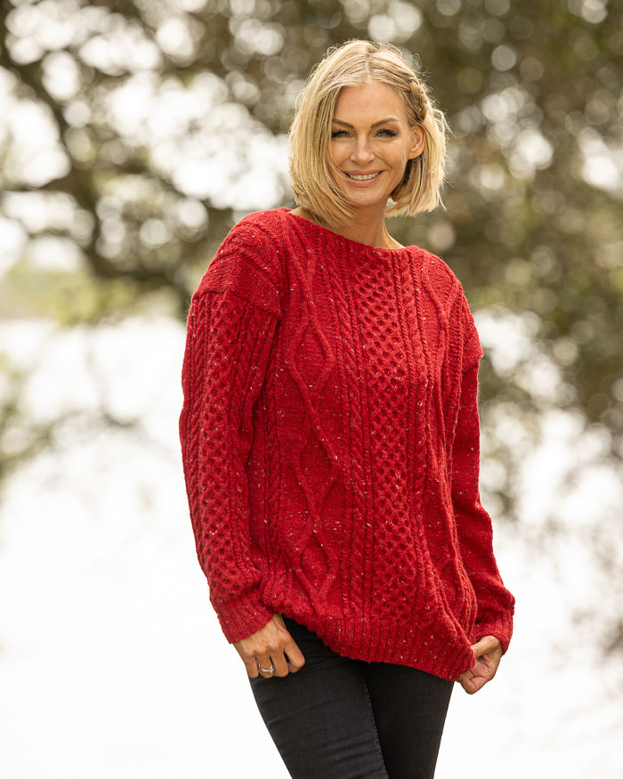 Palmikkopaita York, venepääntie | Andes Tweed