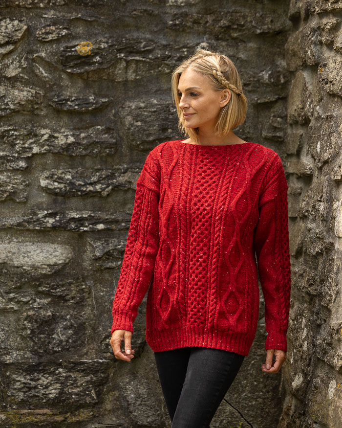 Palmikkopaita York, venepääntie | Andes Tweed