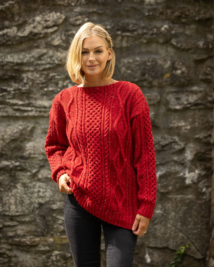 Palmikkopaita York, venepääntie | Andes Tweed