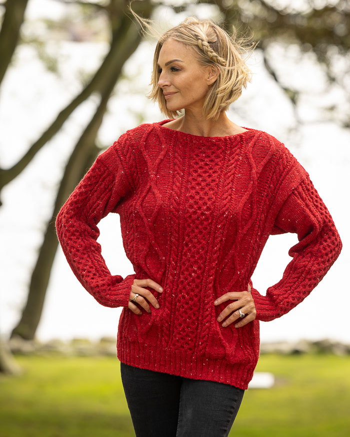 Palmikkopaita York, venepääntie | Andes Tweed