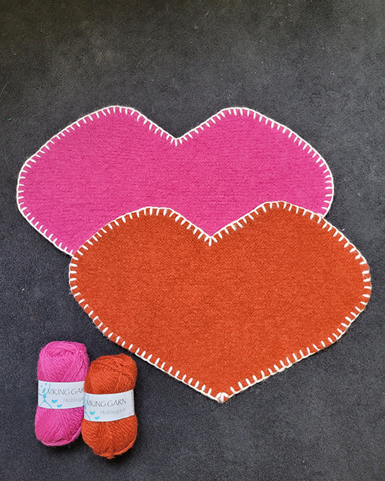 Huovutettu istuinalunen Sydän | Hobbygarn