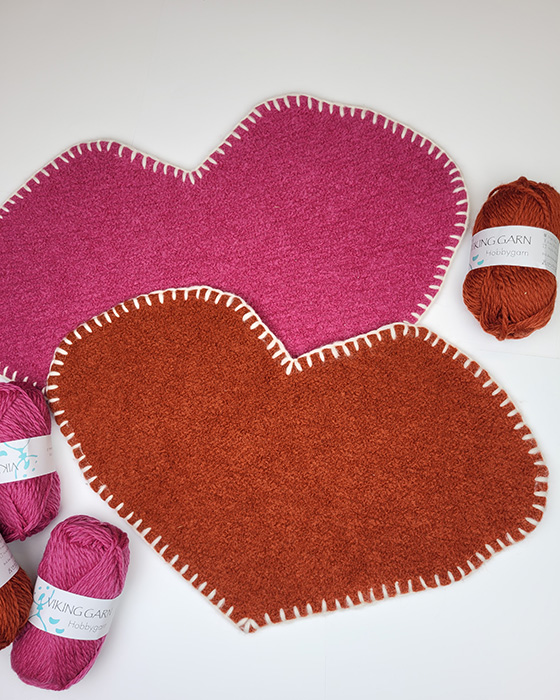 Huovutettu istuinalunen Sydän | Hobbygarn
