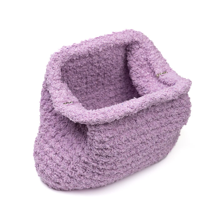 Virkattu Fiona-froteelaukku |Frotee-pörrökude