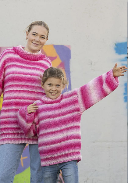 Lapsen neulepaita Pinky | Alpaca Bris Multi