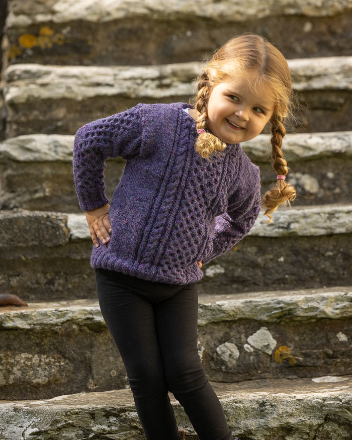 Lasten palmikkopaita York | Andes Tweed