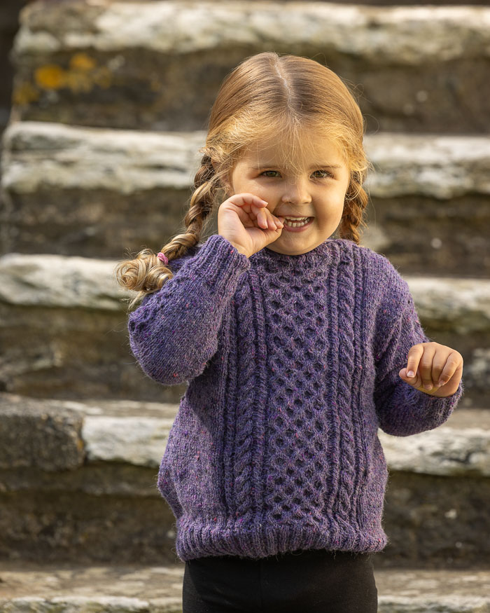 Lasten palmikkopaita York | Andes Tweed