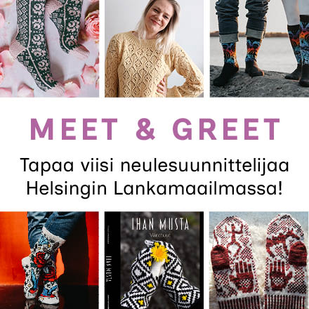 Meet & Greet - tapaa 5 neulesuunnittelijaa Lankamaailma Helsingissä