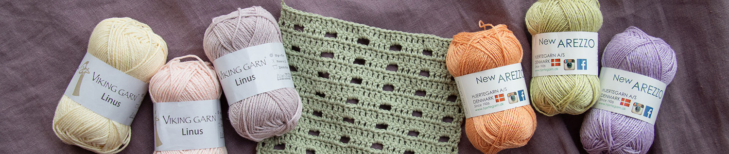 virkattu pitsi pellavalangasta