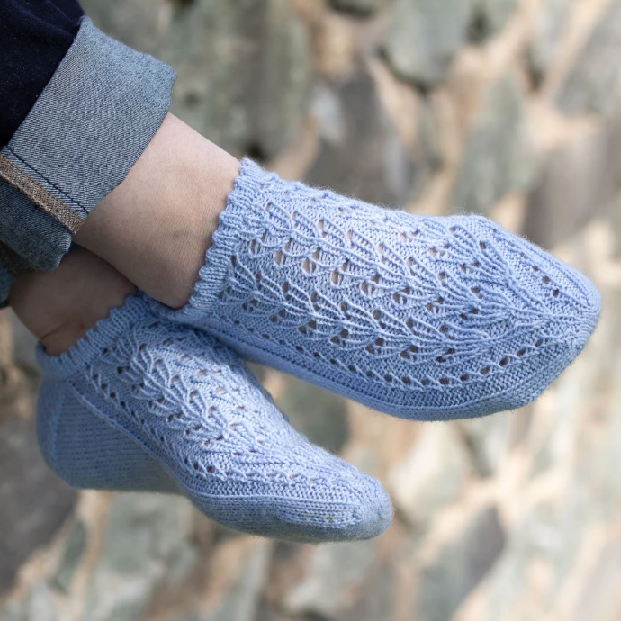 Pintaneulesukat Step 4 ohje