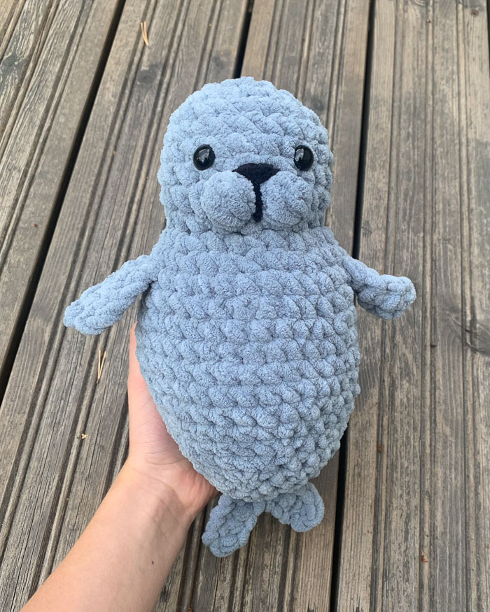 Virkattu Hugo Hylje -pehmoeläin  | Lankamaailma  ohje