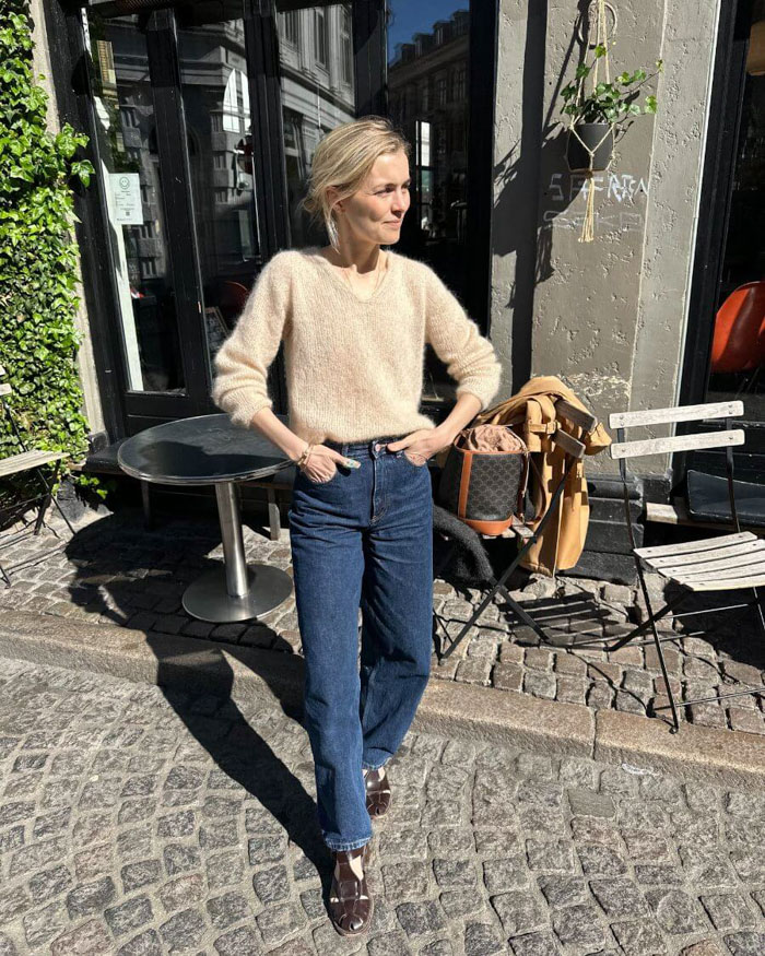 Cumulus Blouse V-neck ohje PetiteKnit