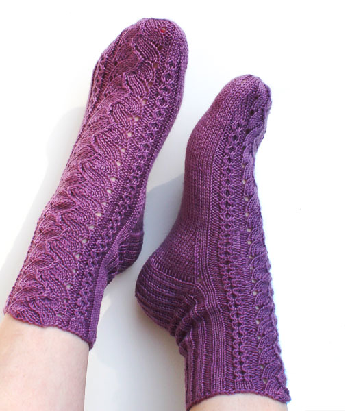 Ella-sukat ohje | Hjerte Sock 4