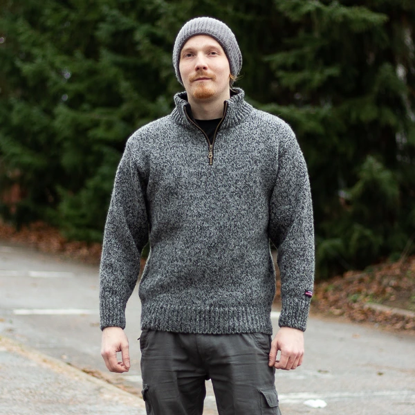 [NW4100F2L] Villapaita Kero zip tumma (koko L)