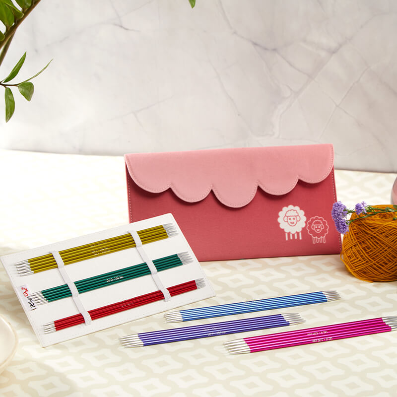 [Q47422] Sukkapuikkosetti Zing 20 cm KnitPro uusi