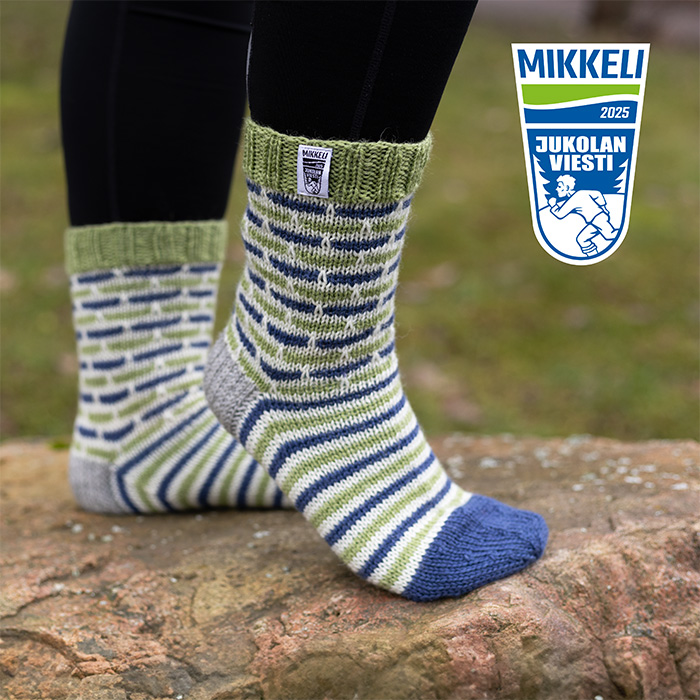 Mikkeli-Jukola-sukat lankapaketti 1 pariin Maija