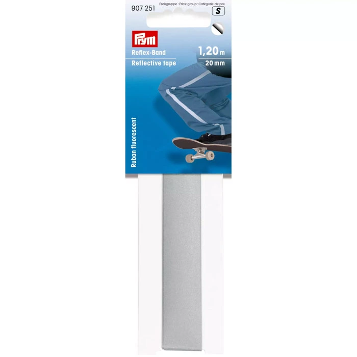 Heijastinnauha liimattava 20mm 1,2m Prym