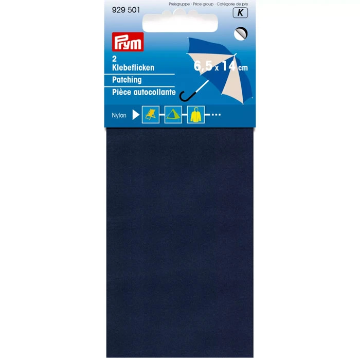 Nylonpaikka liimattava navy Prym