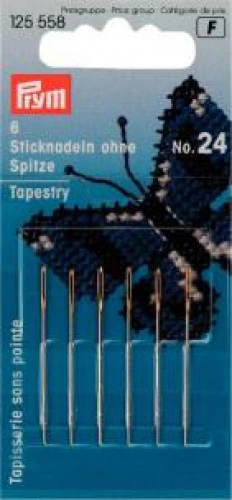 [P125558] Kanavaneula tylppä 24 6kpl/pkt Prym Tapestry