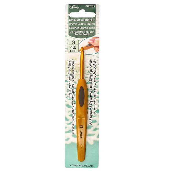 [F1027] Virkkuukoukku Soft Touch 0,6-6 mm Clover (0.50 mm)