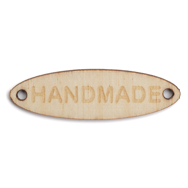 [FGHMO] Handmade-merkki vaneri ovaali