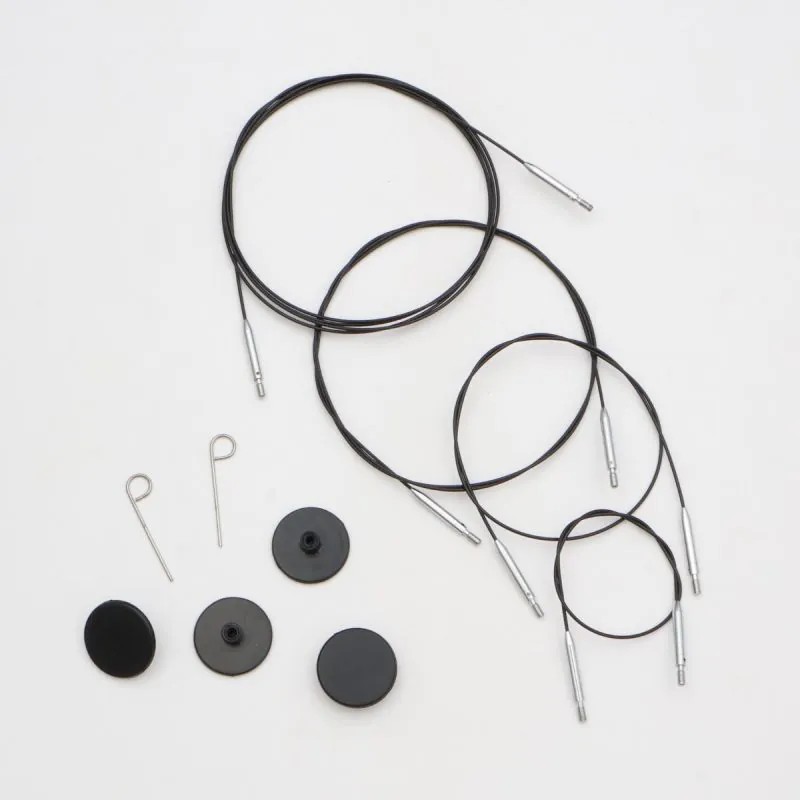 [Q10591] Thin & Flex -teräskaapeli Knitpro (40cm)