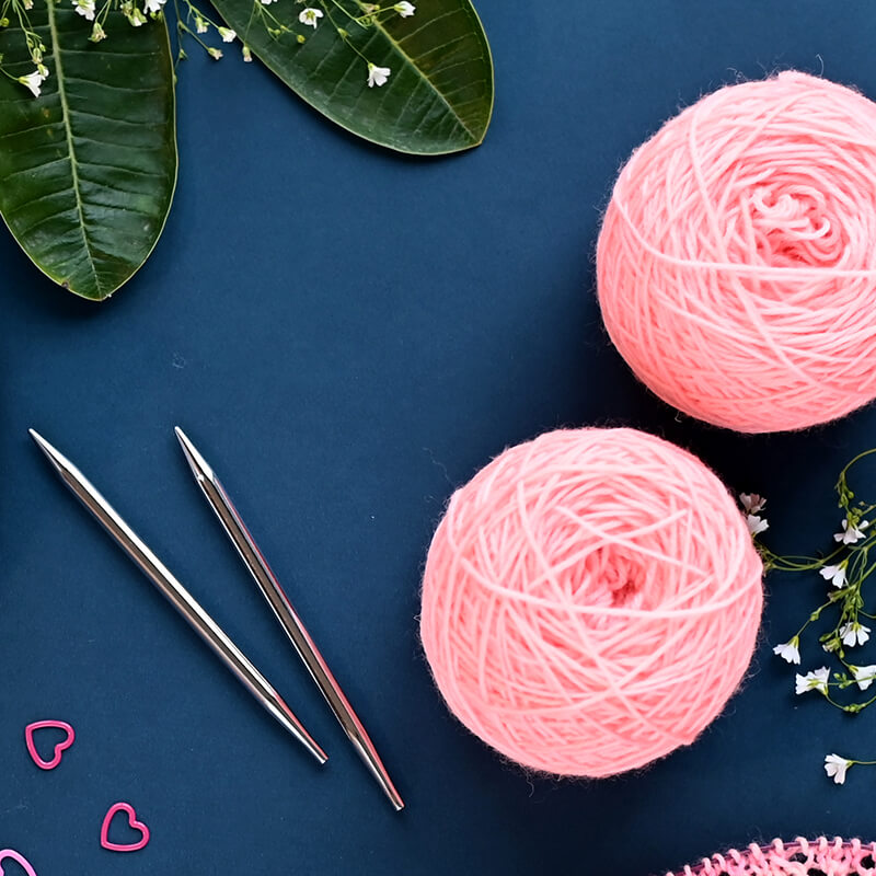 Vaihtopäät Nova Metal lyhyet KnitPro