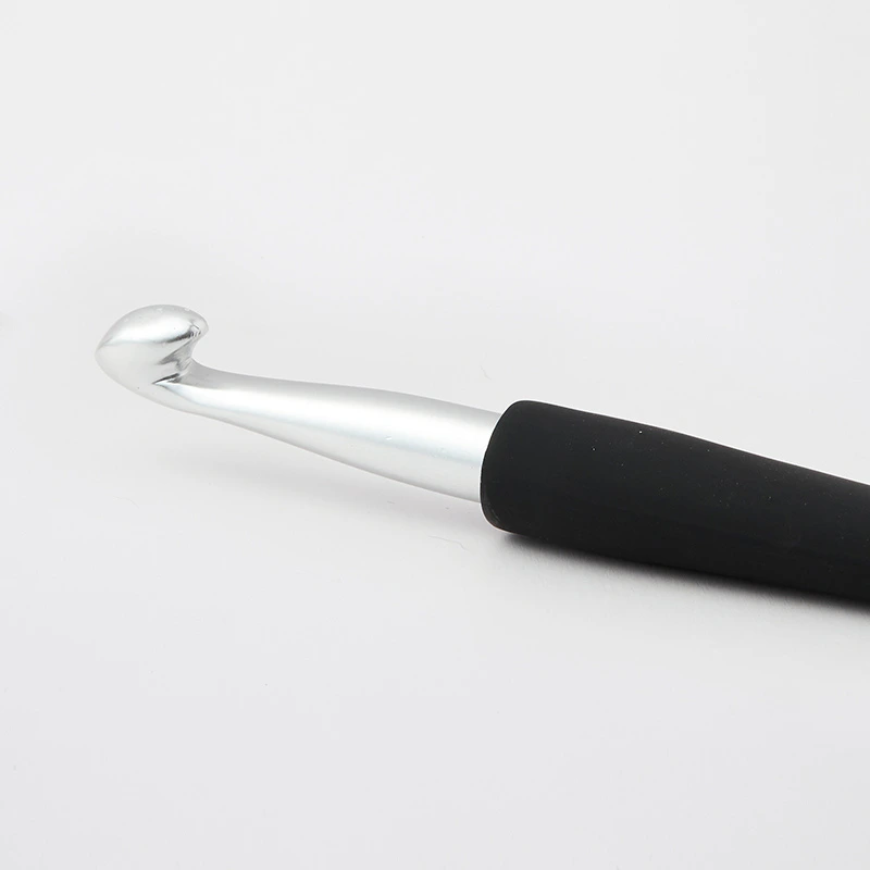 Virkkuukoukku Soft Grip hopea KnitPro