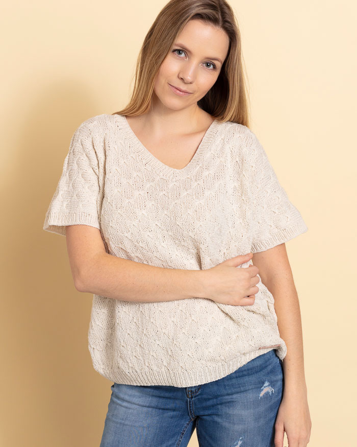 Pintaneulepaita Mynte | Hjertegarn 1991 ohje