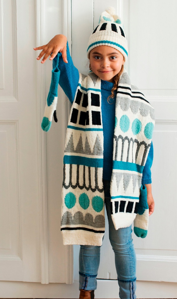 Lapsen asustesetti Egon  | Hjertegarn 1834 ohje