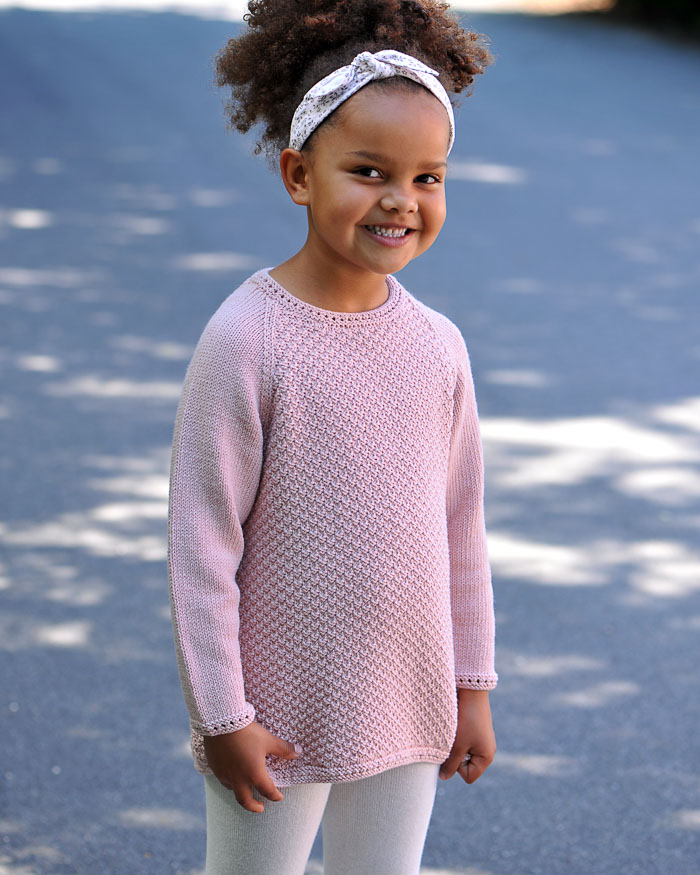 [Y7360096] Lapsen neuletunika  | Hjertegarn 163-1643 ohje