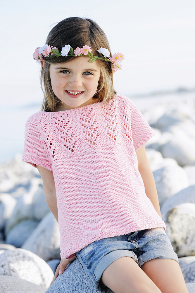 Tytön pitsipusero  | Gjestal 257-01 ohje