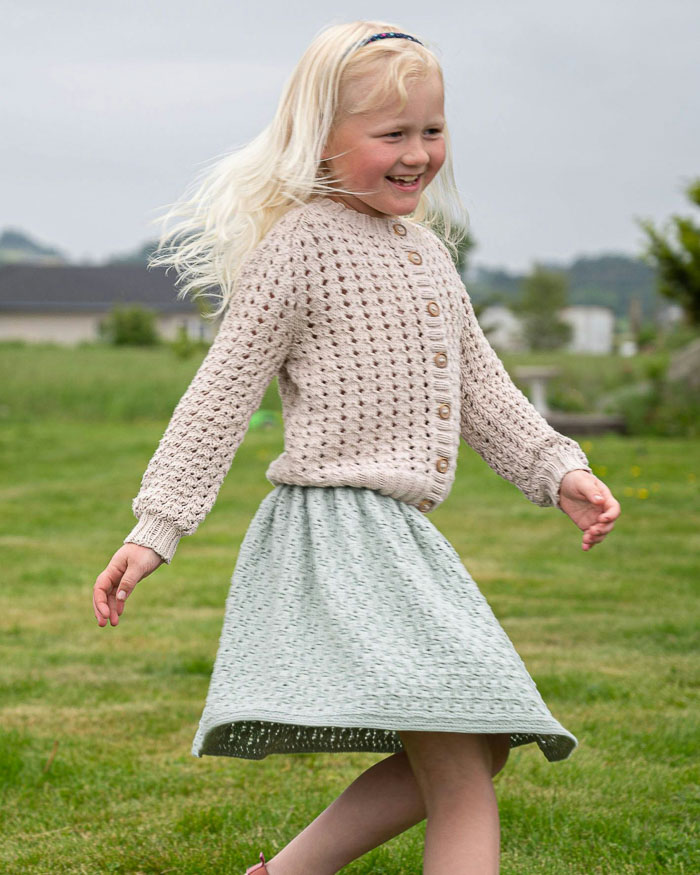 [Y7360111] Lasten neuletakki Mesh  | Gjestal 452-06 ohje