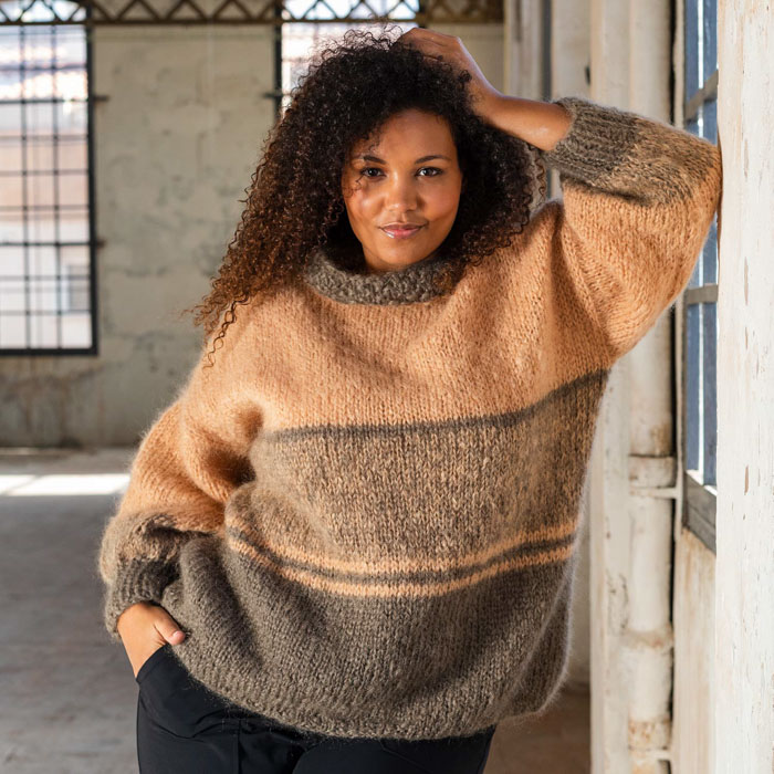 Naisen raitapusero  | Katia 6209-9 ohje