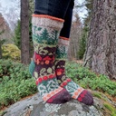 Meidän metsä -sukat ohje | Lankamaailma / Merja Palin ohje