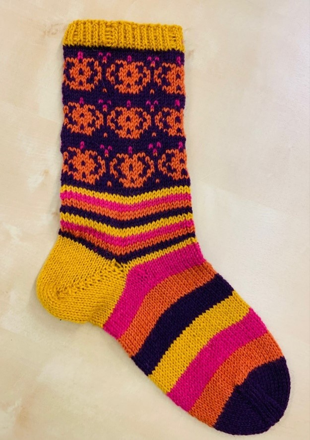 Riemunkirjavat kekrisukat | Lankamaailma / Merja Palin ohje