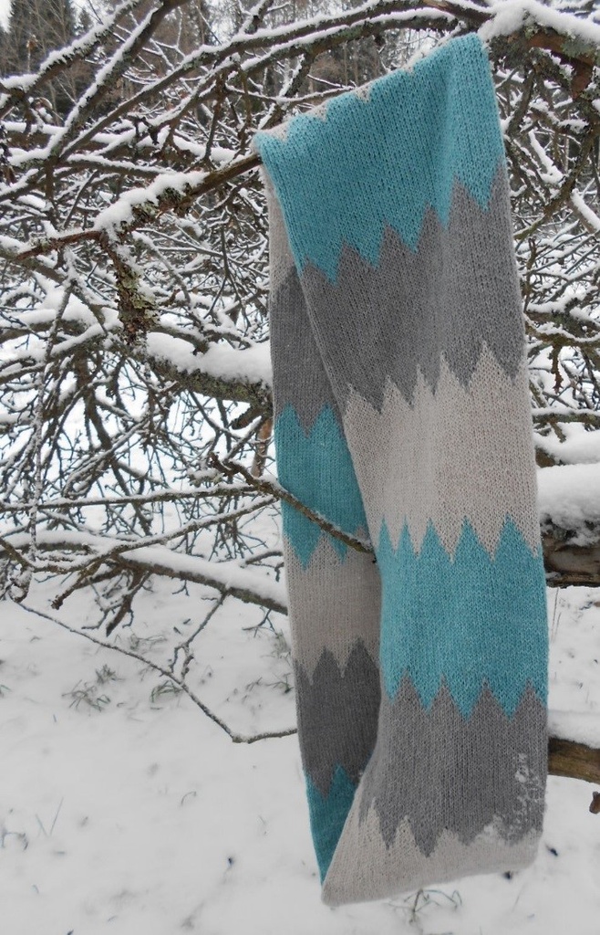 [Y7330014] Siksak tuubihuivi | Lankamaailma ohje